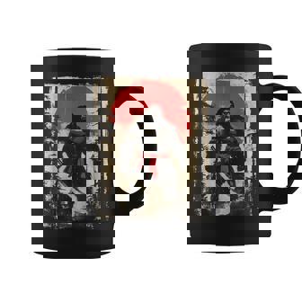 Bigfoot Samurai Japanese Sword Sasquatch Coffee Mug - Seseable