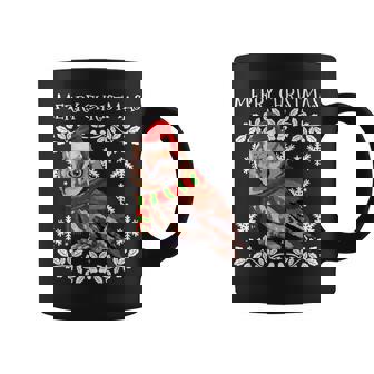 Bird Merry Christmas Ornament Eastern Screech-Owl Ugly Xmas Graphic Print Coffee Mug - Monsterry