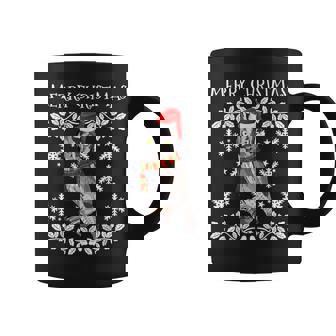 Bird Merry Christmas Ornament Western Screech-Owl Ugly Xmas Graphic Print Coffee Mug - Monsterry