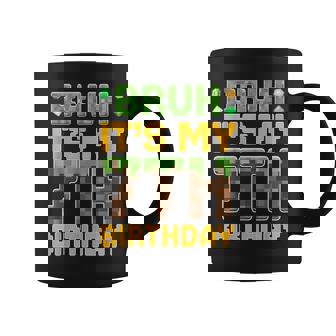 Birthday Boy Bruh It's My 7Th Birthday Gamer Pixel Number Coffee Mug | Seseable UK