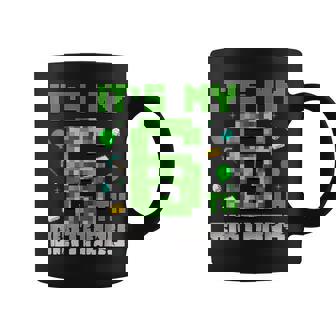 Birthday Boy It's My 6Th Birthday Video Game Pixel Coffee Mug | Seseable UK