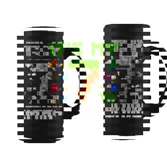 Birthday Boy It's My 7Th Birthday Gamer Pixel Number Coffee Mug | Mazezy