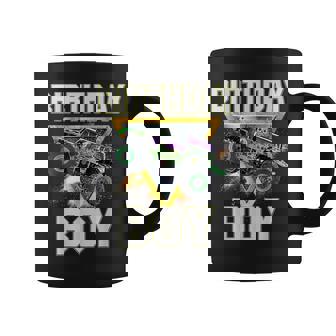 Birthday Boy Monster Trucks Are My Jam Family Matching Coffee Mug - Thegiftio UK