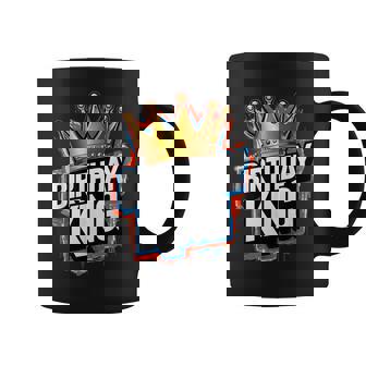 Birthday King With Crown Happy Birthday Party Graphic Print Coffee Mug - Monsterry
