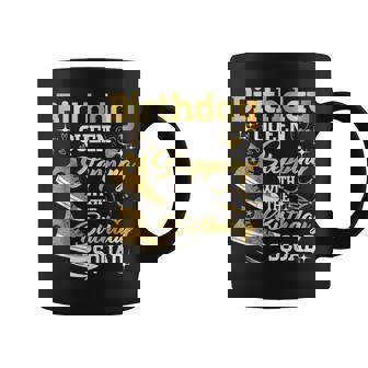 Birthday Queen Shoes Stepping With The Birthday Squad Party Graphic Print Coffee Mug - Monsterry