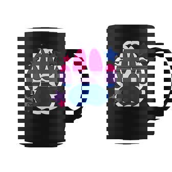 Bisexual Furry Paw LGBTQ Month Gay Rights Pride Graphic Print Coffee Mug - Monsterry