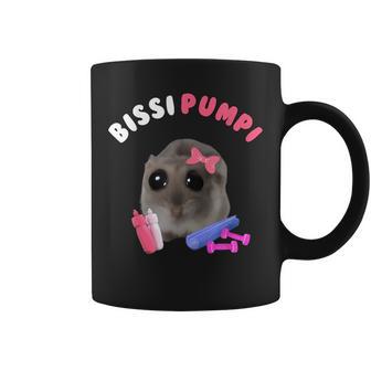 Bissi Pumpi Sad Hamster Cute Hamstie Memes Hamster Tassen - Geschenkecke