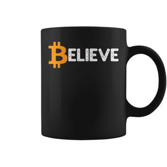 Bitcoin Logo Believeintage Btc Cryptocurrency Trader Tassen - Geschenkecke