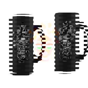 Black Queen Pride Afro Girl Bhm Black History Month Coffee Mug - Seseable