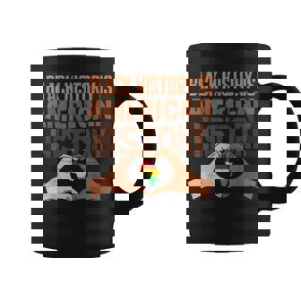 Black History Is American History African Pride Hand Heart Coffee Mug - Monsterry
