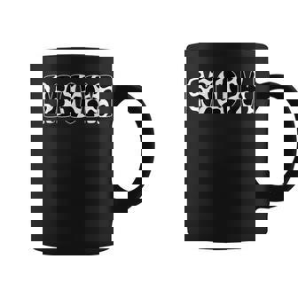 Black White Mom Cow Print Animal Pattern Mother's Day Coffee Mug - Thegiftio UK