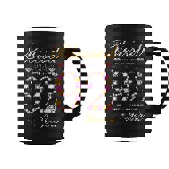 Blessed By God For 92 Years Old 92nd Birthday Party Graphic Print Coffee Mug - Monsterry