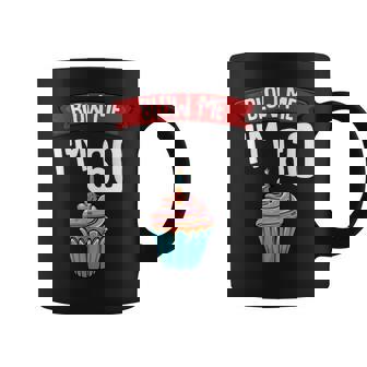 Blow Me I'm 60 Sixty 60th Birthday Cake Gag Saying Graphic Print Coffee Mug - Monsterry