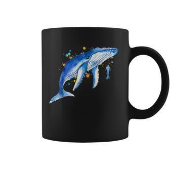 Blue Whale Diver Whale Tassen - Geschenkecke