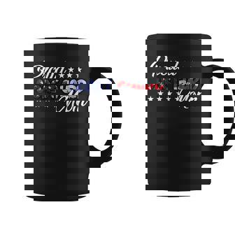 Bold Flag Proud USCG Coast Guard Mom Graphic Print Coffee Mug - Monsterry