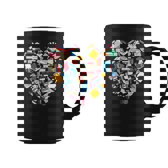 Book Lover Heart Shape Reading Club Librarian Library Tasse - Cadeauxyz