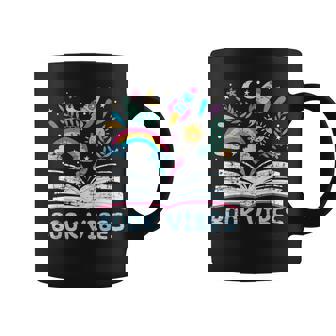 Book Vibes Bookworm Library Reading Graphic Print Coffee Mug - Monsterry
