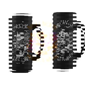 Books Because Murder Is Wrong Reading Gothic Dark Graphic Print Coffee Mug - Monsterry