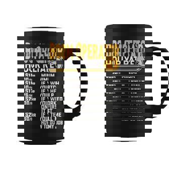Boom Operator Hourly Rate Recording Boom Operating Graphic Print Coffee Mug - Monsterry