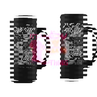 Boots & Bling Its A Cowgirl Thing Pink Black Cowgirl Melanin Coffee Mug - Thegiftio