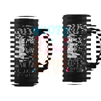 Boots Or Bows Gender Reveal Decorations Auntie Loves You Coffee Mug - Thegiftio