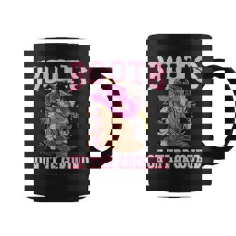 Boots On The Ground Cowgirl Linedance Boot Cowboy Western Coffee Mug - Monsterry