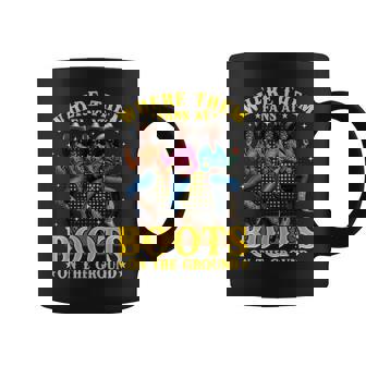 Boots On The Ground T Where Them Fans At Black Cowgirl Coffee Mug - Thegiftio