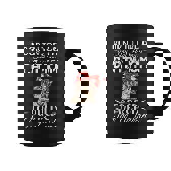Born To Be a Stay At Home Cat Mom Forced To Go To Work Graphic Print Coffee Mug - Monsterry