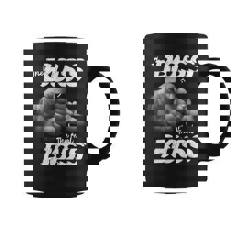 The Boss The Real Boss Partner Look Papá Hijo Día Del Padre Taza de café - Regaloses