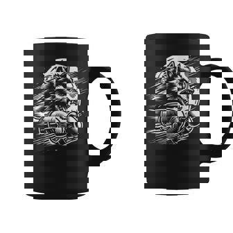 Boxeador De Lobo Y Boxeo De Diseño De Boxeo De Lo Taza de café - Regaloses