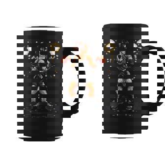 Boxeo Chica Pixel Gráfico Taza de café - Regaloses