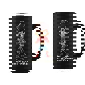 Boxeo Para Niños Tiny Fists Mighty Dreams Sin Mangas Taza de café - Regaloses