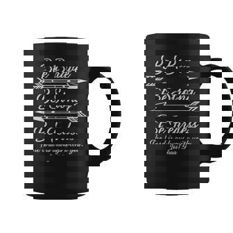 Be Brave Be Strong Be Fearless Joshua Scripture Graphic Print Coffee Mug - Monsterry