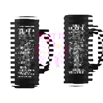 Breast Cancer Survivor Pink Ribbon Magical Unicorn Beat It Tank Top Graphic Print Coffee Mug - Monsterry