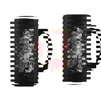British Longhair Cat Kitten Rose Flower Spring Tree Lover Graphic Print Coffee Mug - Monsterry