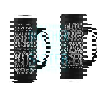 For Brother From Awesome Sister Birthday T-Shirt Graphic Print Coffee Mug - Monsterry