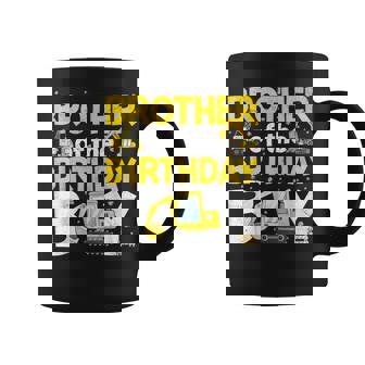 Brother Of The Birthday Boy Construction Family Party Coffee Mug - Monsterry