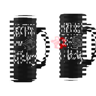 Brother Of The Little Bug Cute Ladybug Baby Shower Graphic Print Coffee Mug - Monsterry