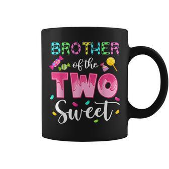 Brother Of The Two Sweet Sweetie Girl 2nd Bday Candy Theme Graphic Print Coffee Mug - Monsterry
