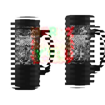 Buffalo Plaid Merry Christmas Y'All With Cowboy Boots Rodeo Graphic Print Coffee Mug - Monsterry