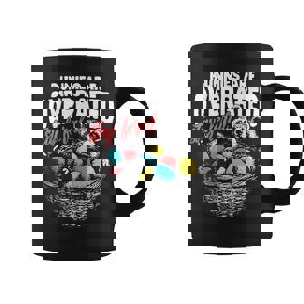 Bunnies Are Overrated Stay Feral Raccoon In Eggs Basket Coffee Mug | Mazezy