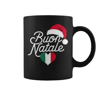 Buon Natale Italian Christmas Christmas Italy Flag Heart Tassen - Geschenkecke