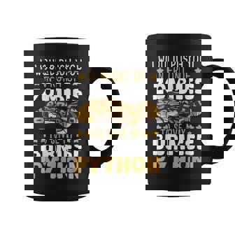Burmese Python Lover Python Mom Snake Dad Reptile Python Graphic Print Coffee Mug - Monsterry