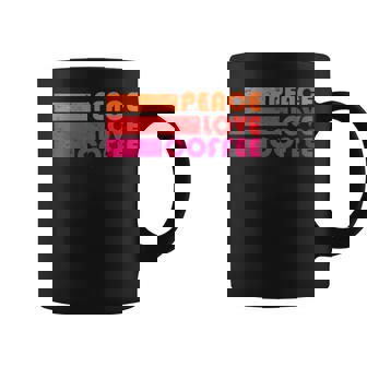 Buvez Un Café Peace Love Teacher Life Tasse - Cadeauxyz