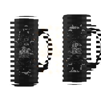 Cadeaux D'astrologie Pour Les Fans Gothiques Phases De La Lune Occulte Mystique Lune Goth Motte Noir Uni Classic Short Sleeves -Adultes S Tasse - Cadeauxyz