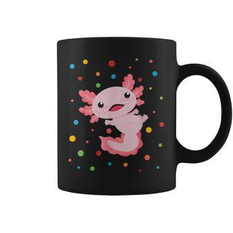 Camisa De Lunares Con Diseño De Ajolote Para Niños Niñas Y Jóvenes Colorida Taza de café - Regaloses