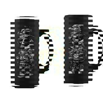 Camo Teddy Bear Hip-Hop Streetwear-Urban Camouflage Bear Coffee Mug - Thegiftio UK