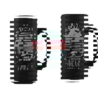 Canicross Is My Therapy For a Dog Running Canicross Tank Top Graphic Print Coffee Mug - Monsterry