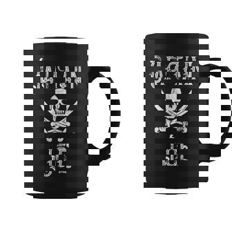 Captain Joe Vintage Personalized Pirate Party Skull Swords Graphic Print Coffee Mug - Monsterry