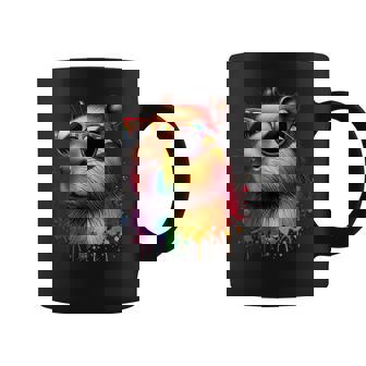 Capybara Rainbow Flag Gay Pride Graphic Print Coffee Mug - Monsterry